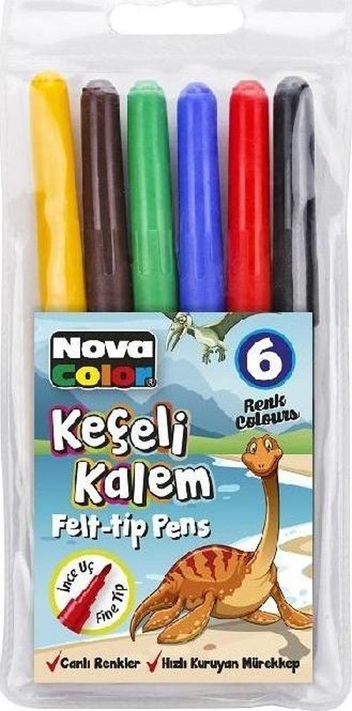 Color Nc-870 6 Renk Keçeli Kalem