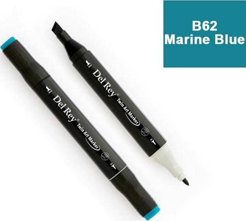 Del Rey Twın Marker B62 Marine Blue Çift Uçlu Grafik Kalemi Mn-Dr062
