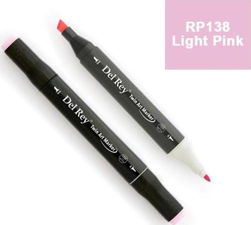 Del Rey Twın Marker Rp138 Light Pink Çift Uçlu Grafik Kalemi Mn-Dr138