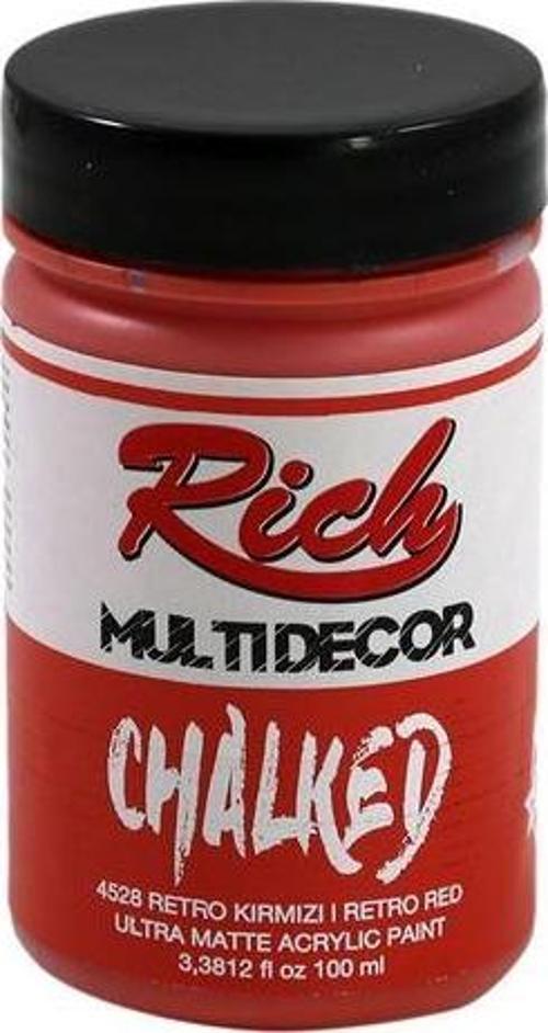Rıch Chalked Akr. Boya 100 Cc 4528 Retro Kırmızı