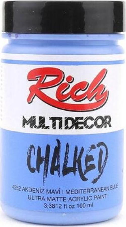 Rıch Chalked Akr. Boya 100 Cc 4552 Akdeniz Mavi
