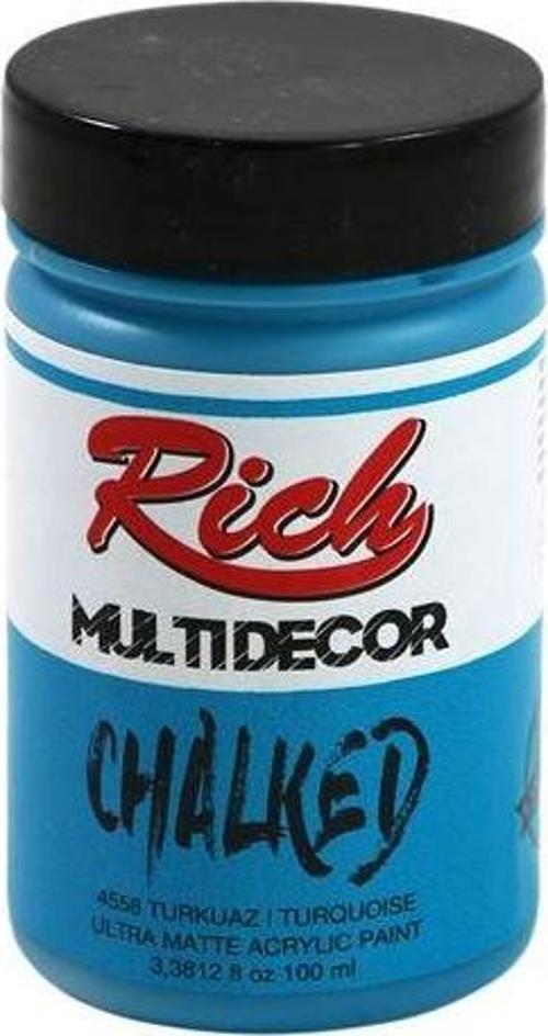 Rıch Chalked Akr. Boya 100 Cc 4558 Turkuaz