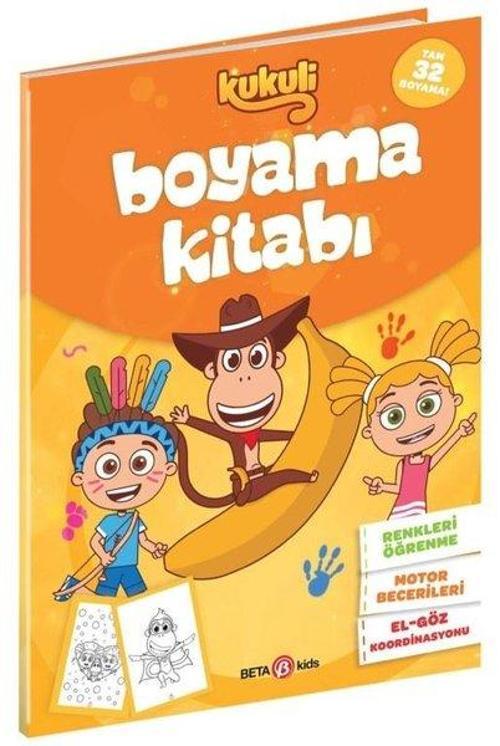 Kukuli - Boyama Kitabı-Turuncu Kapak