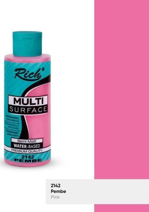 Rıch Multi Akrilik Boya 2142 Pembe 120 Cc