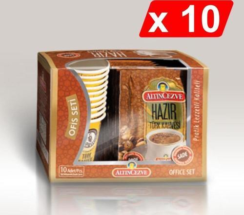 Hazır Türk Kahvesi Ofis Seti Sade 10 x 7 Gr - 10LU PAKET