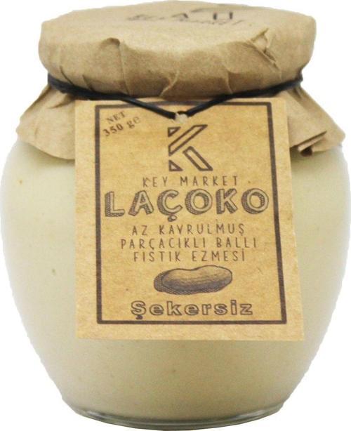 350 Gram Şekersiz,Katkısız,Glutensiz Az Kavrulmuş (Çiğ) Parçacıklı Ballı Fıstık Ezmesi