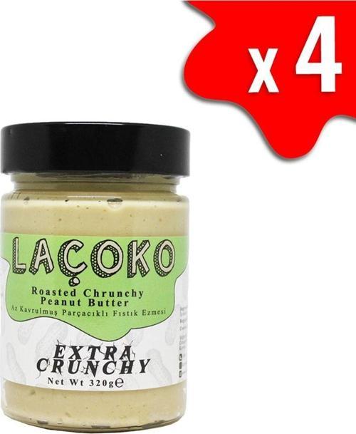 1280 Gram Şekersiz, Katkısız, Glutensiz, Vegan Az Kavrulmuş (Çiğ) Parçacıklı Fıstık Ezmesi