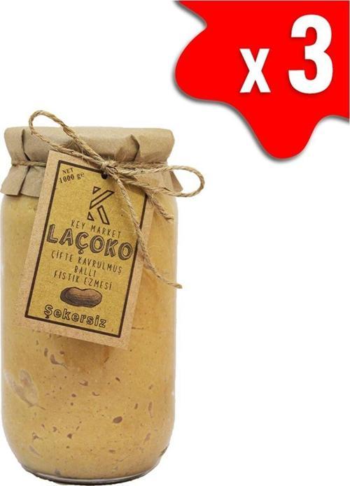 3 Kg Şekersiz, Katkısız, Glutensiz, Doğal Çifte Kavrulmuş Ballı Yer Fıstığı Ezmesi
