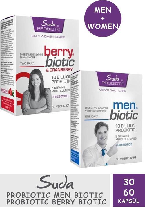 Probiotic Men Biotic 30 Veggie Kapsül + Probiotic Berry Biotic 60 Kapsül