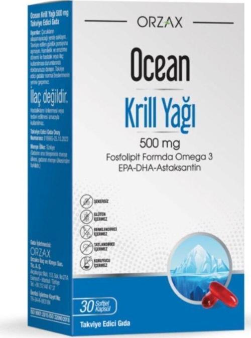 Krill Oil 500 mg 30 Kapsül