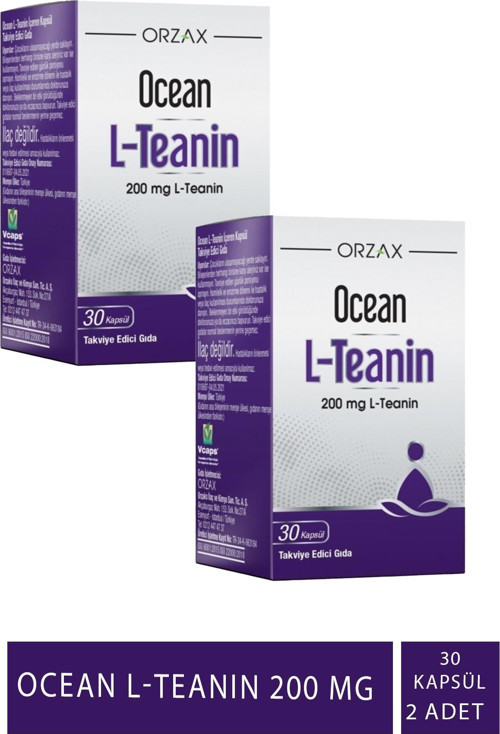 L-Teanin 200 mg 30 Kapsül 2 Adet