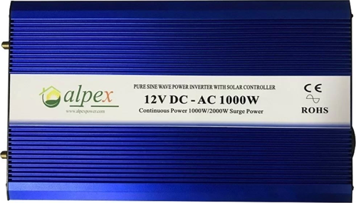 1000 Watt 12 Volt Digital Ekranlı Şarj Regülatörlü Tam Sinüs İnverter