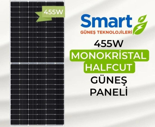 455w Half Cut Monokristal Güneş Paneli