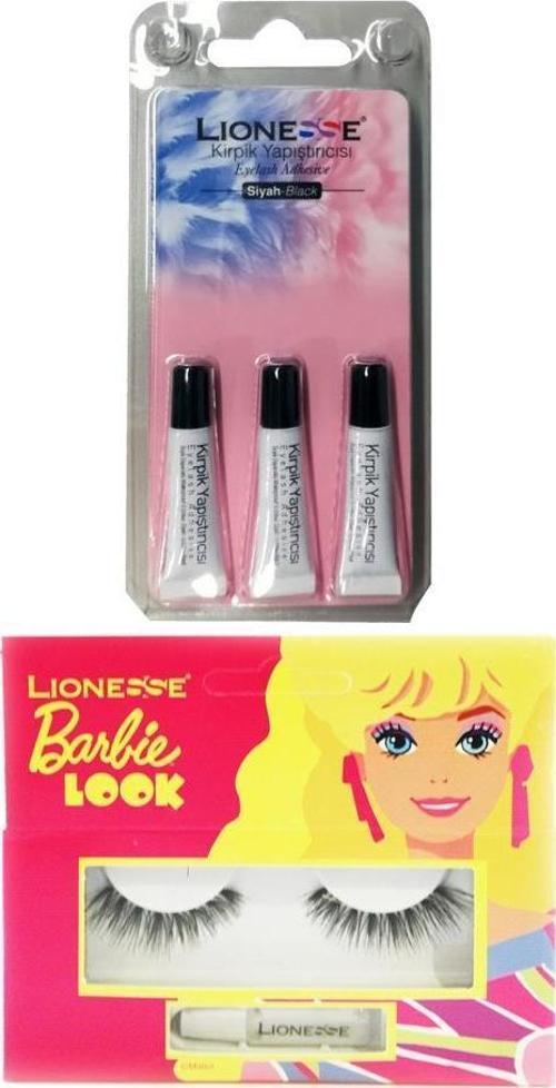 Barbie Takma Kirpik 028+Üçlü Kirpik Yapıştırıcısı Waterproof- Siyah 1 g