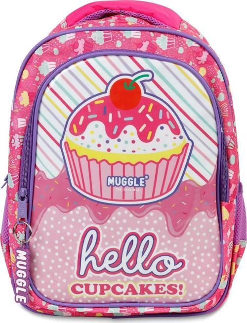 Muggle Cup Cake Pembe Okul Çantası Mu-7051