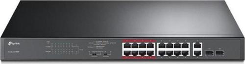 TP-LINK TL-SL1218MP 16-Port 10/100Mbps + 2-Port Gigabit Unmanaged PoE Switch