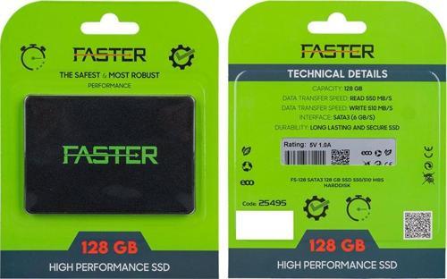 Findit FASTER FS-128 SATA3 128 GB SSD 550/510 MB/S UZUN ÖMÜRLÜ HARDDİSK (2818)
