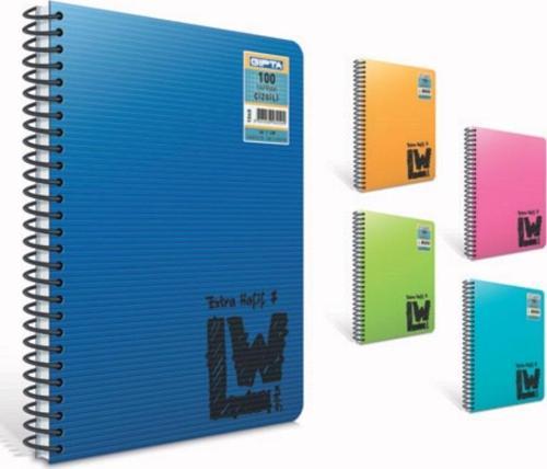 Lw A4 100 Yp Pp Kap.Kareli Defter 1953