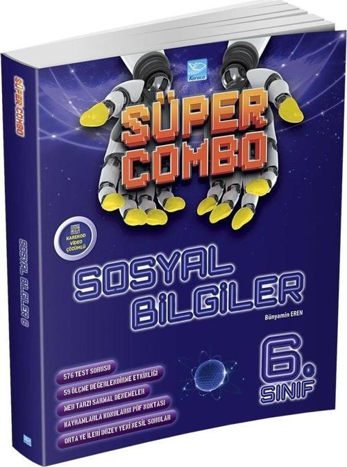 Süper Combo Sosyal Bilgiler 6. Sınıf Soru Kitabı