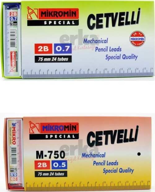 2'li 0.7 Ve 0.5 24lü Mikro Cetvelli Uç
