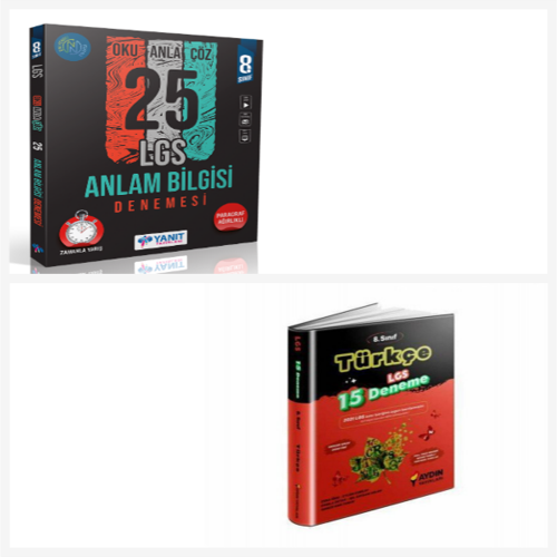 Yanıt 8.sınıf Anlam Bilgisi 25 Denemesi& Aydın Türkçe Lgs Deneme