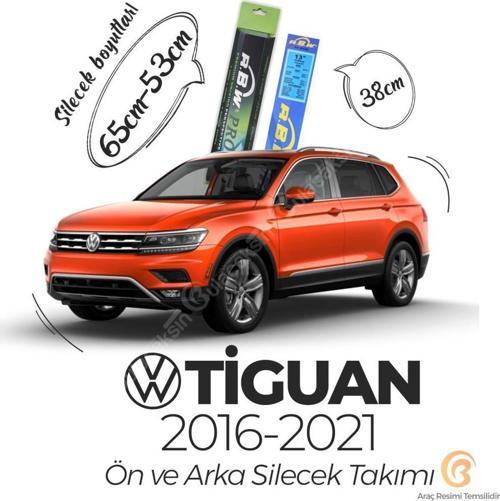 PRO Ön veArka Silecek Seti Volkswagen Tiguan 2016-2021 ile uyumlu