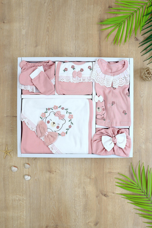 Kız Bebek Hastane Çıkışı 10 Yenidoğan Set STL6743