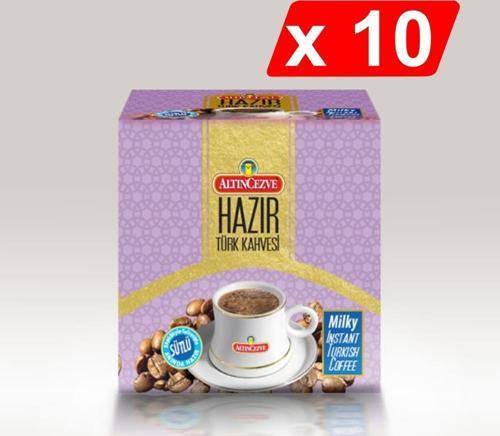 Hazır Türk Kahvesi Sütlü-Şekerli (20 Adet x 11 Gr) x 10 Paket