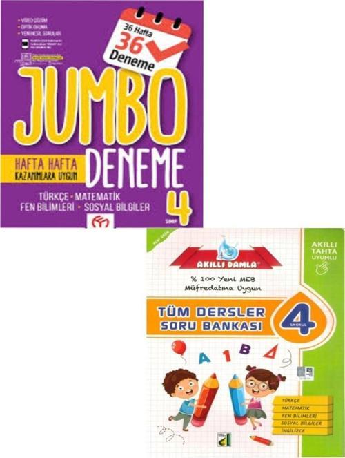 4.Sınıf Olimpiyat Sorularıyla Jumbo Tüm Dersler Deneme Ve Tüm Dersler Soru Bankası