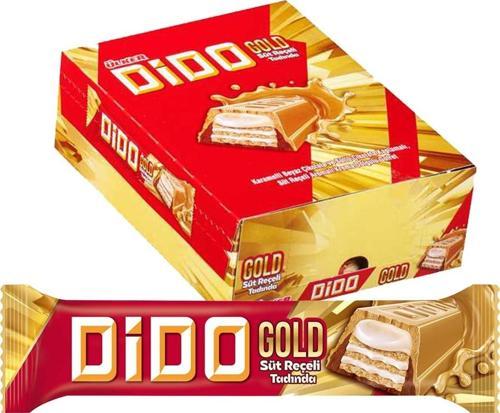 Dido Gold Süt Reçeli Tadında Çikolata 36 gr x 24 Adet