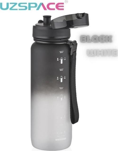 Uzspace Matara Tritan 800 Ml 3053-6 Black White