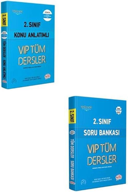 Editör 2025 2. Sınıf Tüm Dersler Konu ve Soru Bankası Seti (2 Kitap)