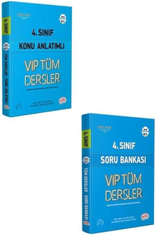 Editör 2025 4. Sınıf Tüm Dersler Konu ve Soru Bankası Seti (2 Kitap)