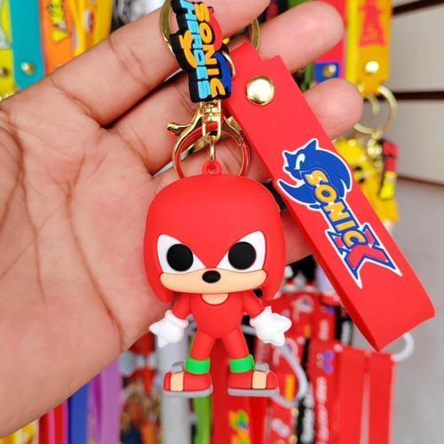 Anahtarlık Silikon Sonic Ekidne Knuckles Çizgi Film Karakter Figür Oyuncak 