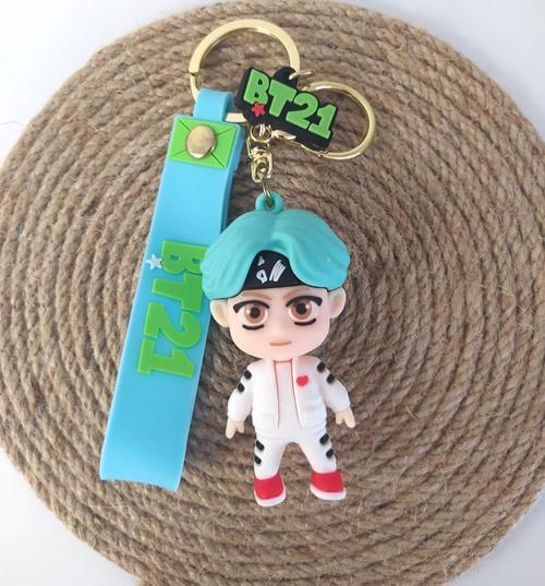 BTS Karakter Figür Silikon Anahtarlık Çanta Süsü Oyuncak Aksesuar 12816