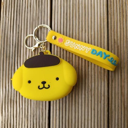 Anahtarlık Para Cüzdan Silikon Sevimli Ayı Araba Çanta Süsü Karakter Çocuk 