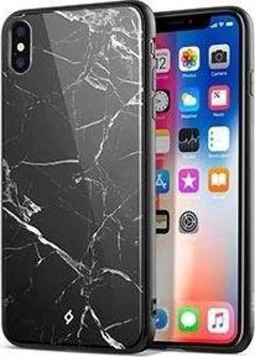 ArtCase Siyah Mermer Desenli iPhone X Ve XS Koruma Kılıfı