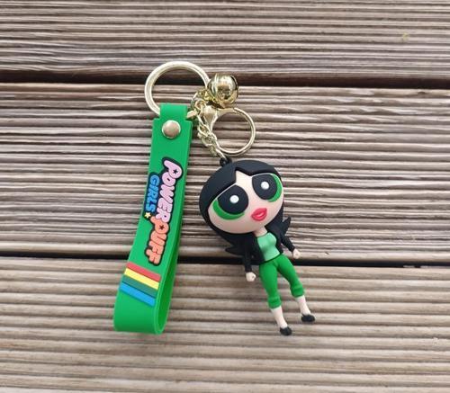 Anahtarlık Powerpuff Silikon Anahtarlık Çanta Süsü Karakter Figür Oyuncak 15239