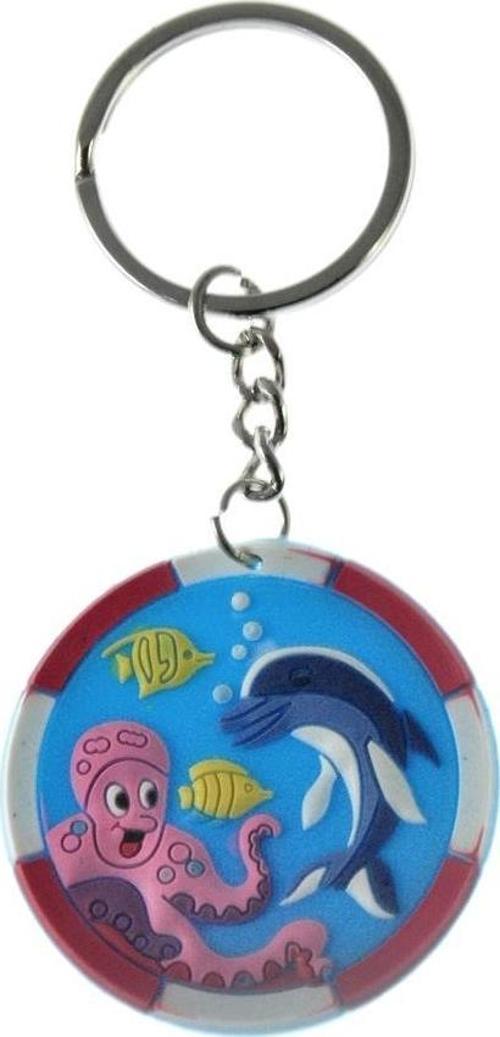 Anahtarlık Sevimli Ahtapot Ve Yunus Balığı Figürlü Anahtarlık 5932