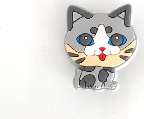 Kedi Fiğür Terlik Ayakkabı Süsü 1 Adet Silikon Kız Erkek Aksesuar Hediye  