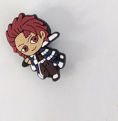 1 Adet Silikon Demon Slayer Tanjiro Kamado Figür Tekli Terlik Süsü Aksesuar