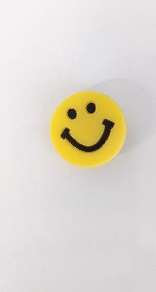 1 Adet Silikon Emoji Gülen Yüz Tekli Terlik Süsü Aksesuar