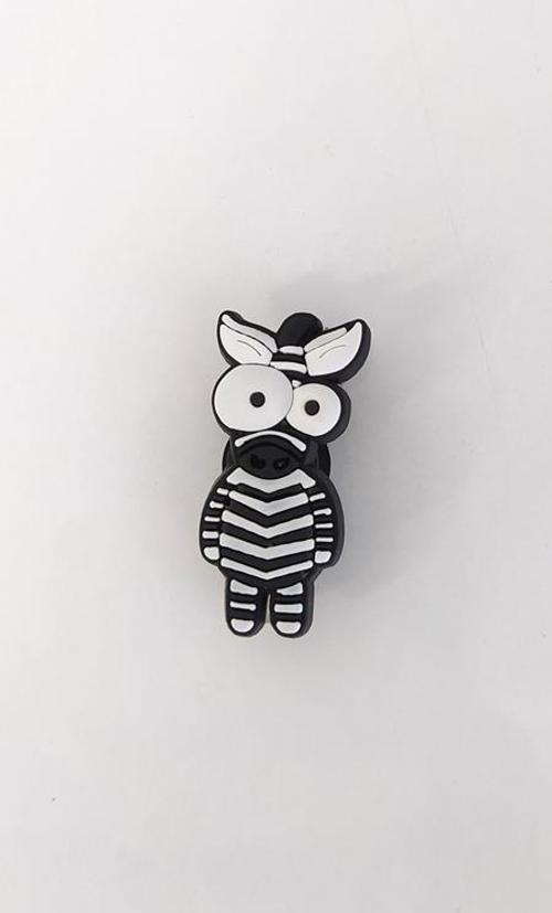 1 Adet Silikon Zebra Tekli Terlik Süsü Aksesuar