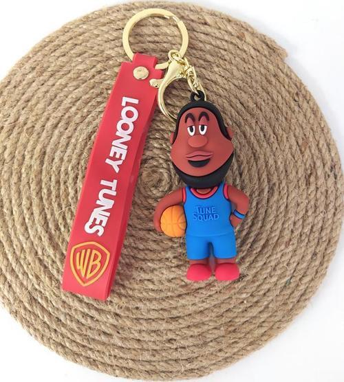 Space Jam Silikon Anahtarlık Çanta Süsü Oyuncak Araba Süsü