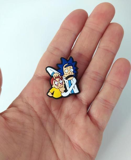 Terlik Ayakkabı Sandalet Süsü Rich And Morty 1 Adet Silikon Kız Erkek Aksesuar Hediye  