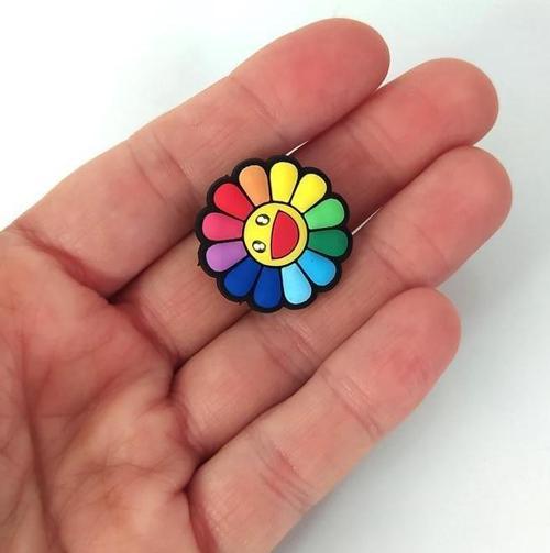 Terlik Ayakkabı Sandalet Tokası Çiçek 1 Adet Silikon Kız Erkek Aksesuar Hediye