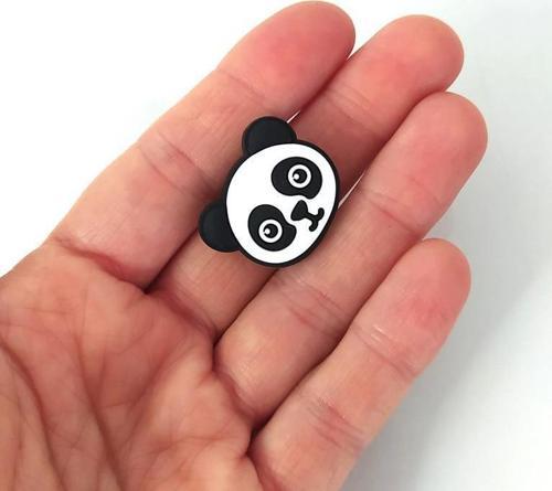 Terlik Ayakkabı Sandalet Tokası Panda 1 Adet Silikon Kız Erkek Aksesuar Hediye  