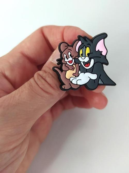 Terlik Ayakkabı Sandalet Tokası Tom Ve Jerry 1 Adet Silikon Kız Erkek Aksesuar Hediye  