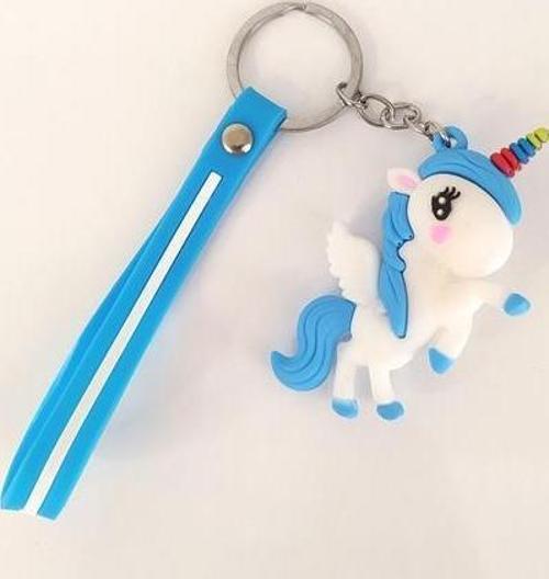 Unicorn Silikon Anahtarlıklar Kadın Sevimli Çizgi Film Bebeği Araba Anahtarlık Çanta Kolye Telefon Süsü 