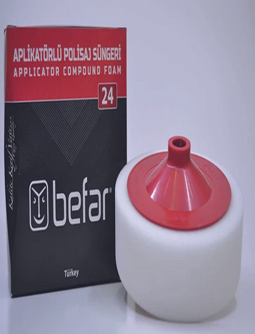 Aplikatörlü Polisaj Süngeri Beyaz 150X45Mm O24012